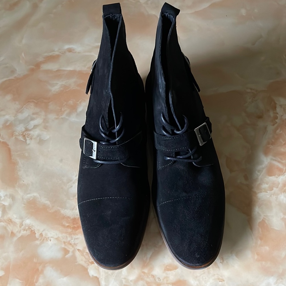 Brand new Steve Madden size 12 black suede ankle boots